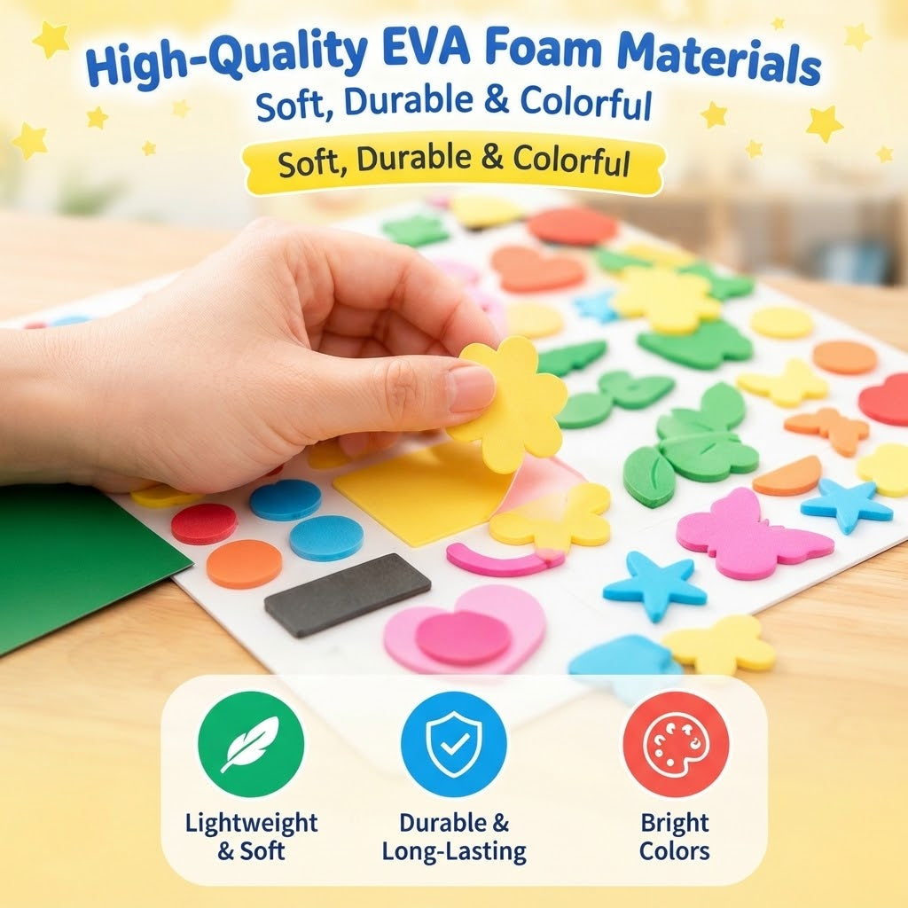 Children’s DIY 3D EVA Sticker Craft – Creative Activity Set