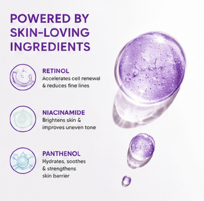Retinol Overnight Cream Panthenol Renewing Night Moisturizer