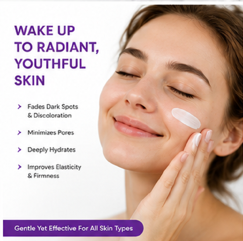 Retinol Overnight Cream Panthenol Renewing Night Moisturizer