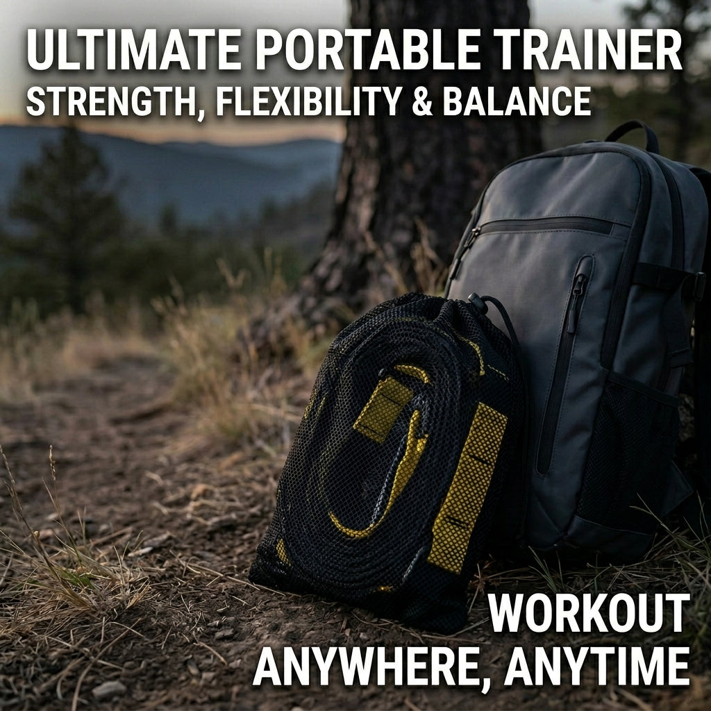 Professional Suspension Trainer Straps – Adjustable Nylon Sling Workout System for Full-Body Fitness