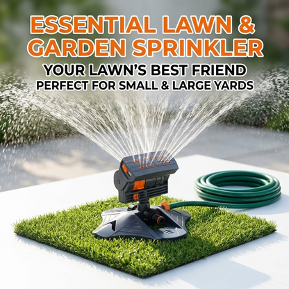 Oscillating Garden Lawn Sprinkler – Adjustable Yard Watering System for Lawns