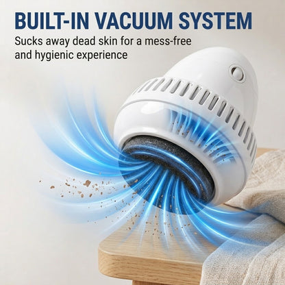 Rechargeable Electric Foot Scraper – 2-Speed Callus Remover with Vacuum