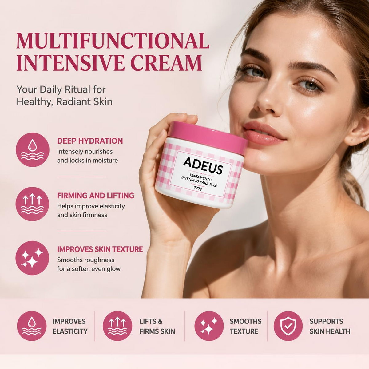 ADEUS Intensive Firming Cellulite & Stretch Mark Cream