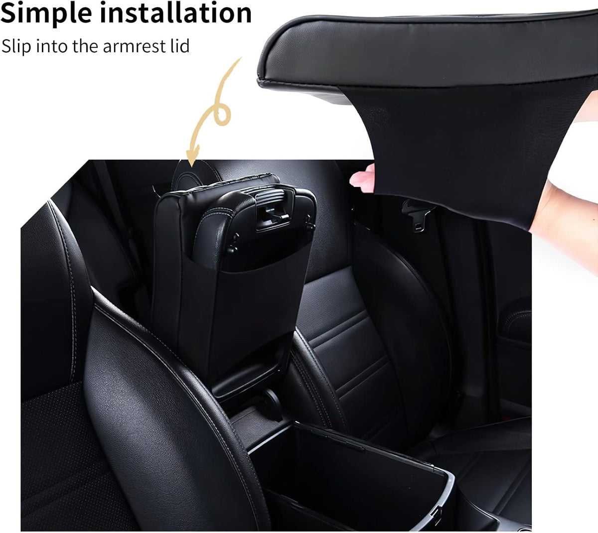 Premium Leather Armrest Cover – Protect, Enhance & Comfort Your Drive
