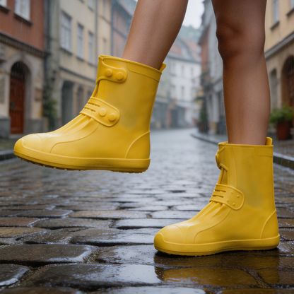 Unisex TPE Rain Boots Waterproof Non-Slip Shoes