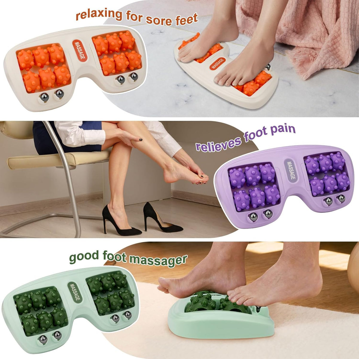 Foot Massage Roller – Relieve Heel, Arch & Plantar