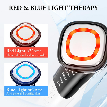LED Facial Massager Handheld Face Beauty & Cleansing Device