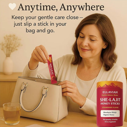 SHE-LAJIT Honey Sticks – Natural Honey Blend for Daily Wellness