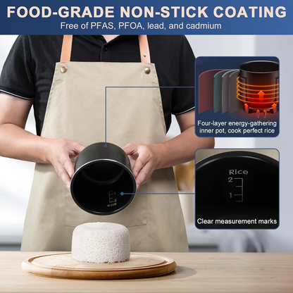 1.8L Mini Rice Cooker – 300W Non-Stick Electric Cooker