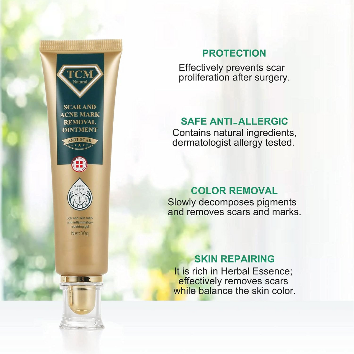 Scar Care & Nourishing Face Cream – Brightening Skin Repair Moisturizer
