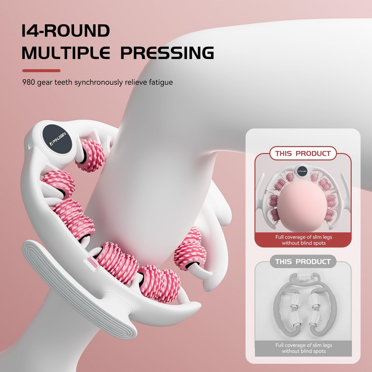 360° Multifunction Leg Shaping Roller – Ring Shaped Muscle Massage & Relaxation Device
