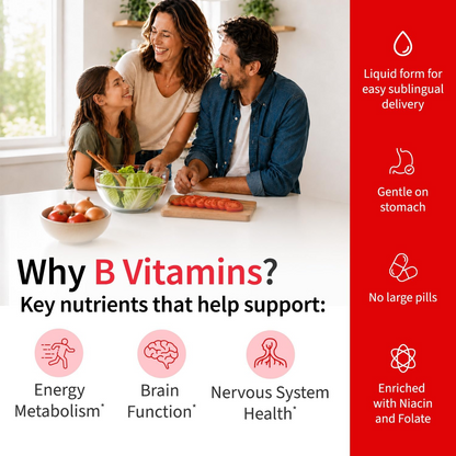 Vitamin B Complex Liquid Drops – B-Complex Herbal Supplement for Energy & Daily Wellness