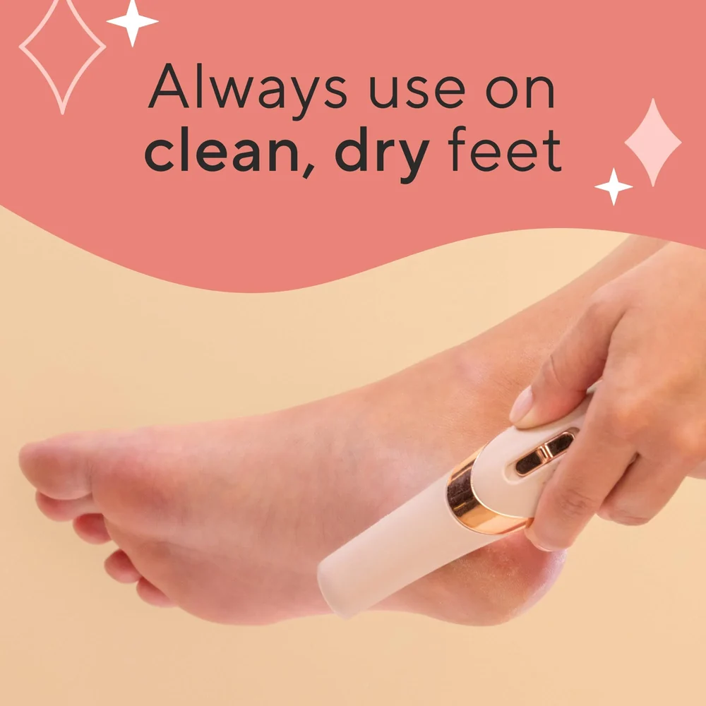 Electric Foot File Callus Remover with Coarse & Fine Grinding Heads