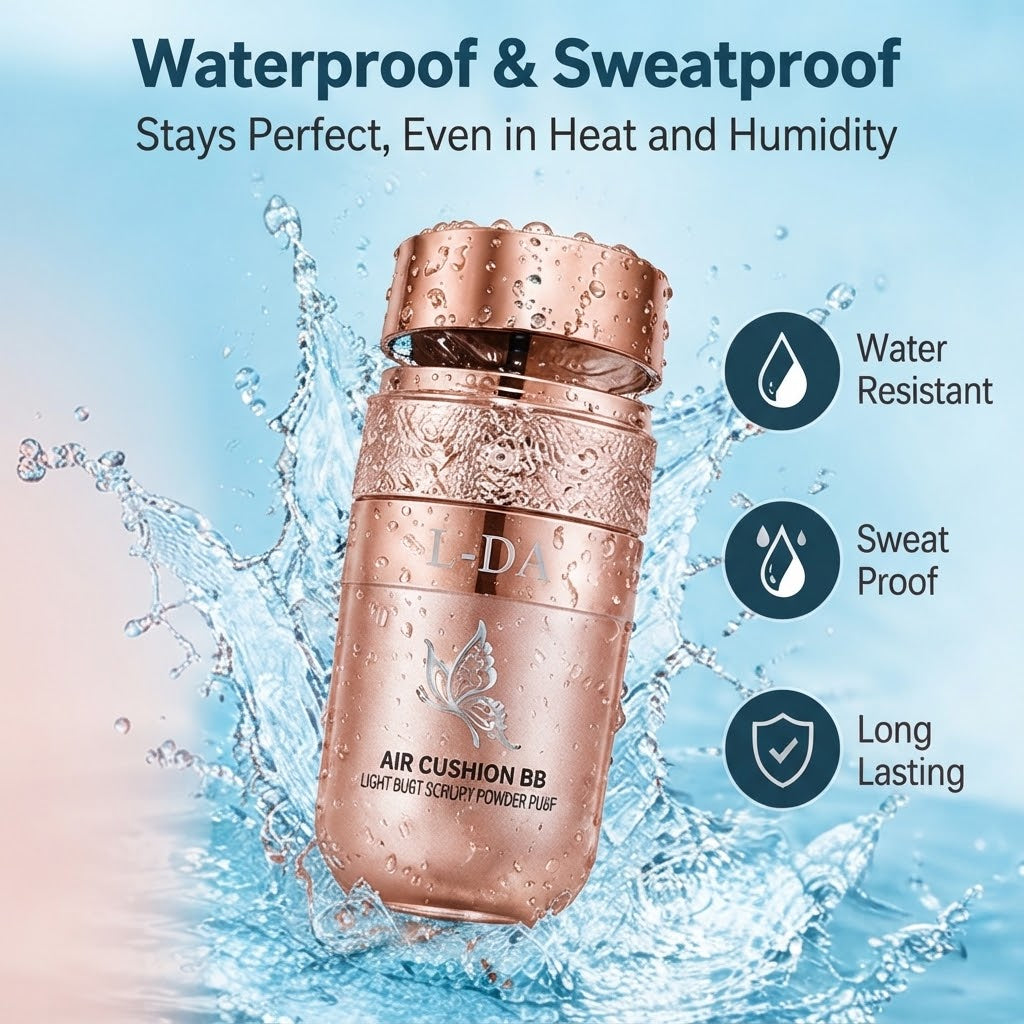 Butterfly Puff Air Cushion Foundation – Waterproof Matte BB Cream