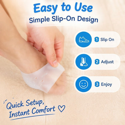 Silicone Gel Heel Pads – Cushioned Insoles for Everyday Foot Comfort