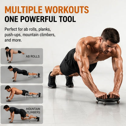 Multifunction Ab Roller Core & Abdominal Strength Training Equipment