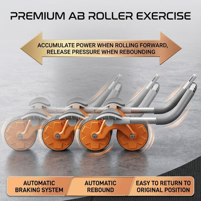 Automatic Rebound Abdominal Exercise Wheel – ABS PVC Elbow Support Roller for Yoga