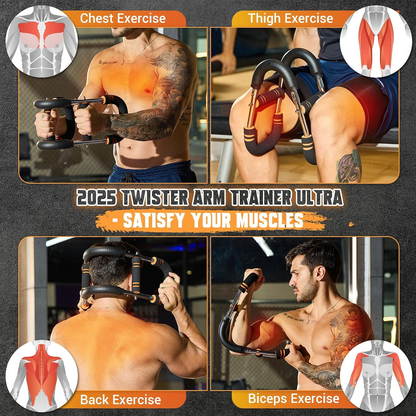 3-in-1 Rotating Arm Trainer Chest & Arm Home Gym Equipment