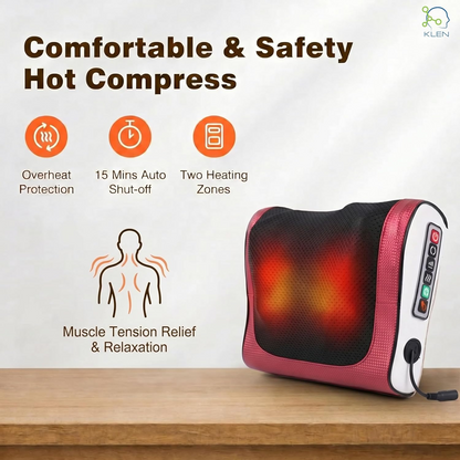 Deep Kneading Massage Pad – Multifunctional Neck, Back, Shoulder, Waist & Leg Massager