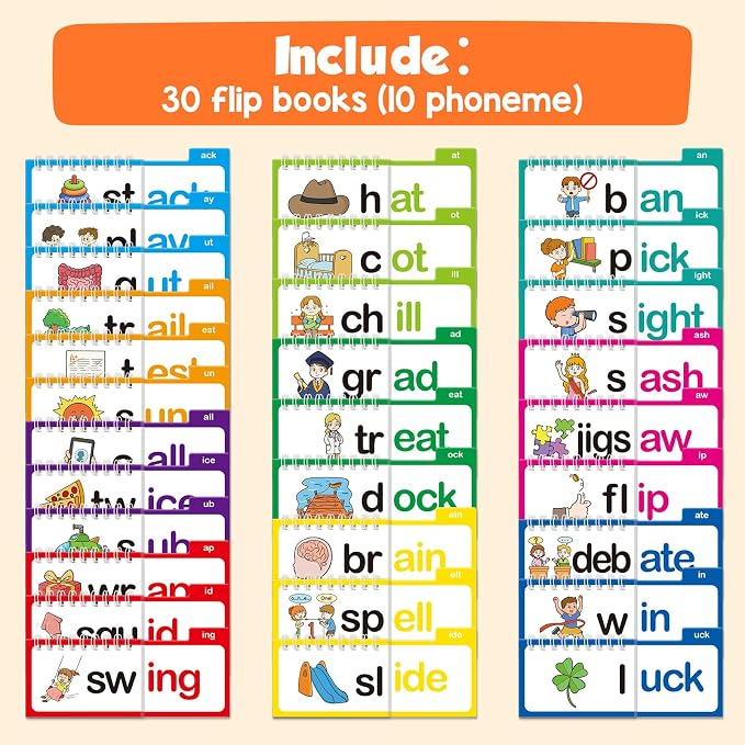 Kids English Learning Flash Cards Educational Reading & Rhyme