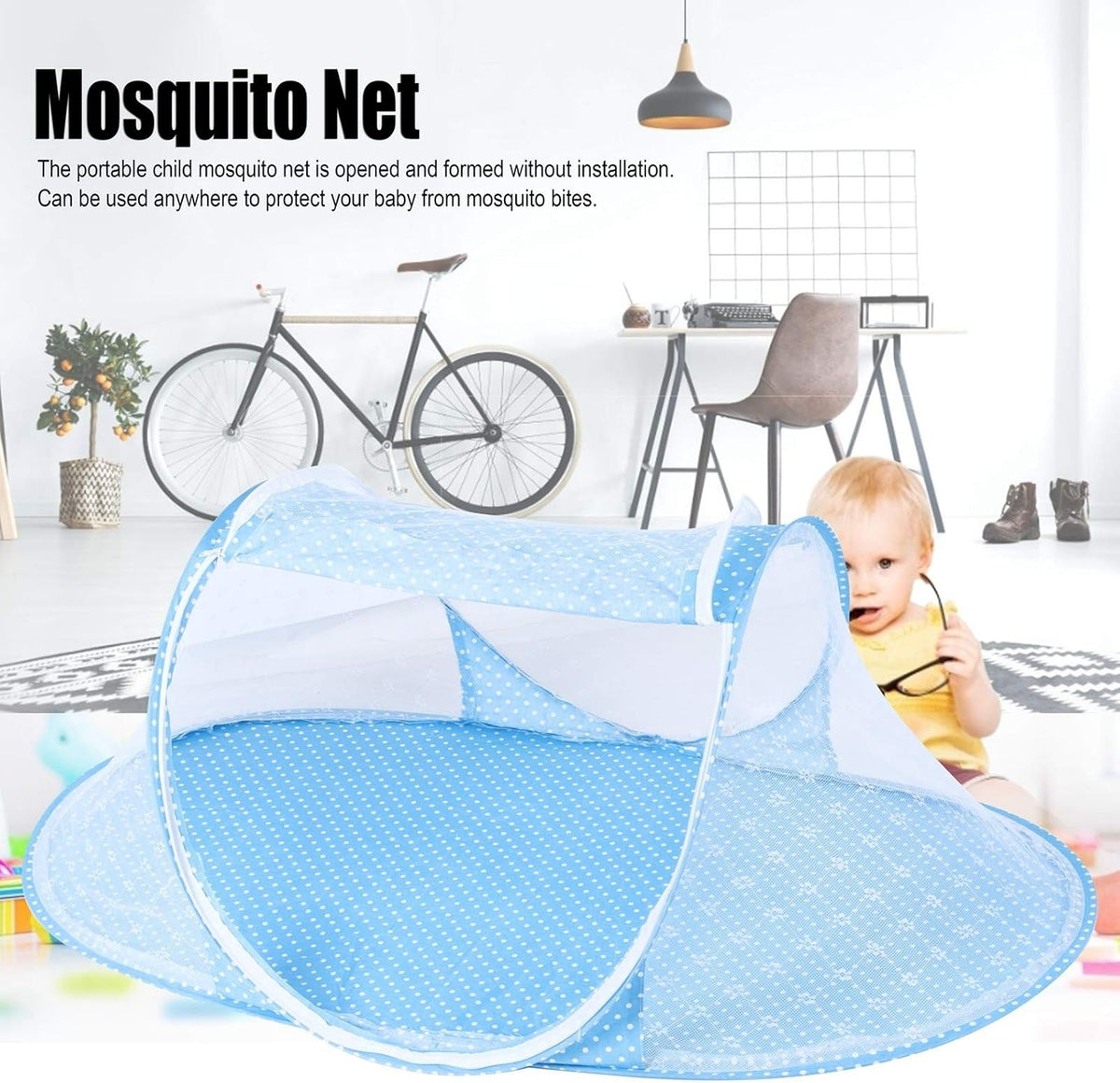 Portable Baby Mosquito Net Tent – Safe Sleep Anytime, Anywhere