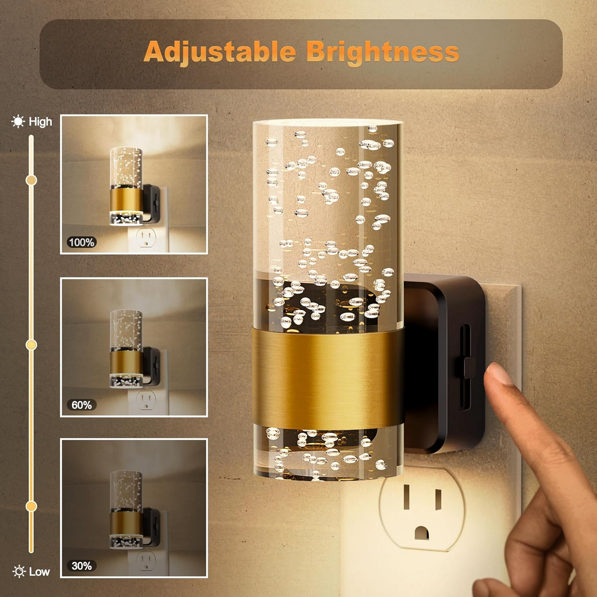 British Standard Dimmable Sensor Night Light