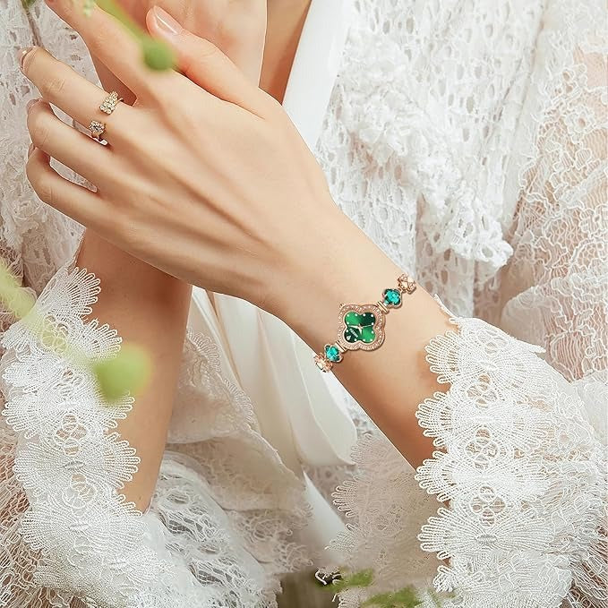 Luxury Quartz Watch with Diamond Bracelet.