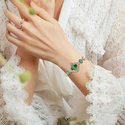 Luxury Quartz Watch with Diamond Bracelet.