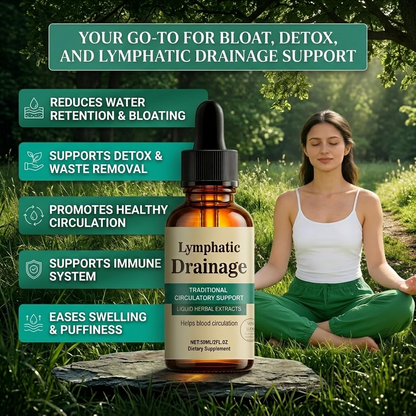 Lymphatic Drainage Herbal Liquid Drops – 59ml Traditional Herbal Extract for Daily Wellness