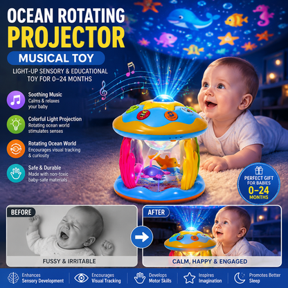 Ocean Rotating Projector Light-Up Sensory & Educational Baby Toy
