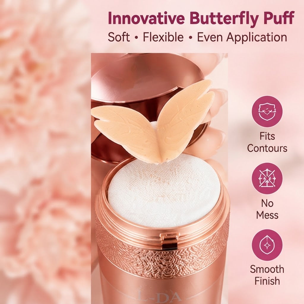 Butterfly Puff Air Cushion Foundation – Waterproof Matte BB Cream