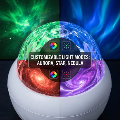 Northern Aurora LED Night Light – Dynamic Starry Sky Projection Lamp with Remote & USB