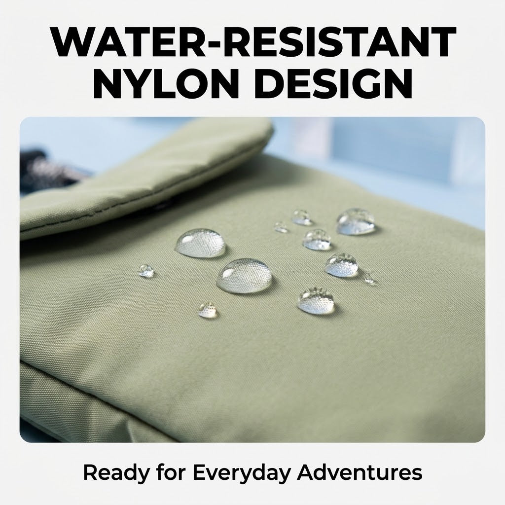 Nylon Crossbody Phone Bag – Lightweight Waterproof Unisex Small Shoulder Pouch