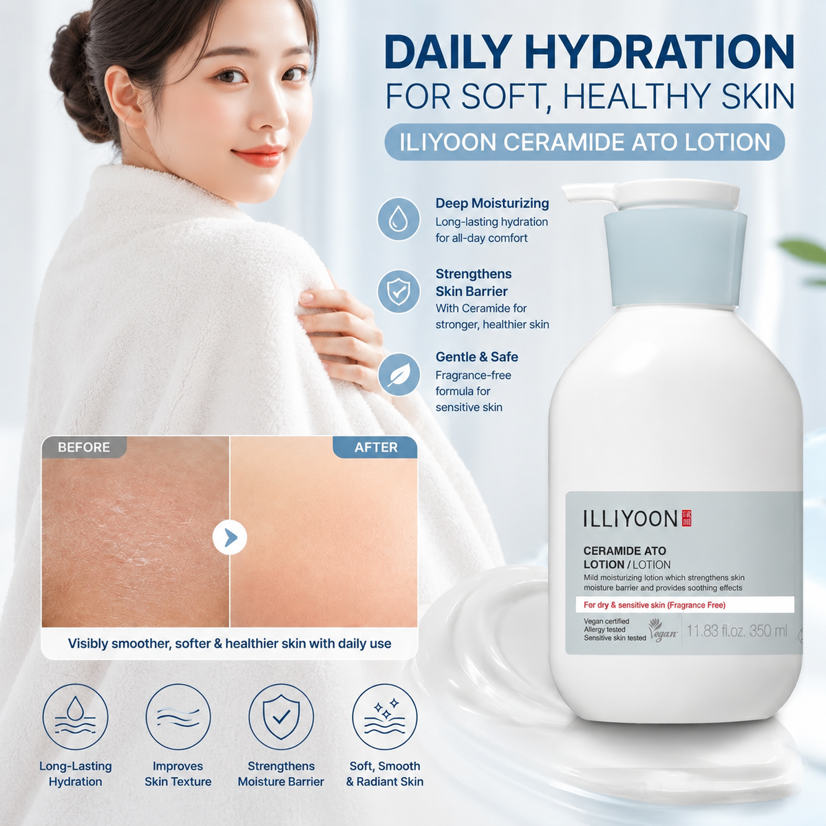 Korean Body Lotion for Long-Lasting Hydration