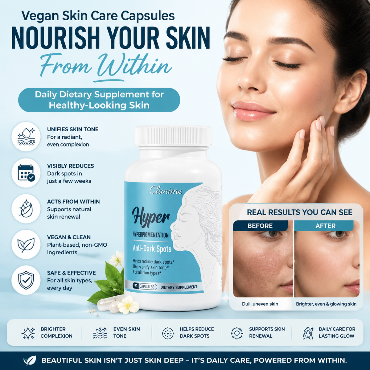 GlowSkin™ – Advanced Vegan Skin Care Capsules for Healthy, Radiant Skin