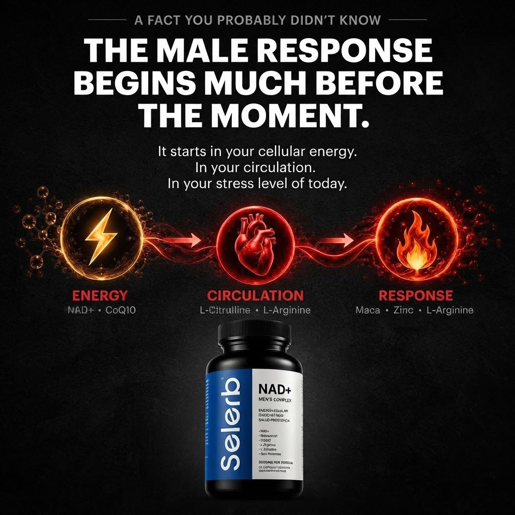 Men's NAD+ CoQ10 & Niacinamide Wellness Formula, 30 Capsules