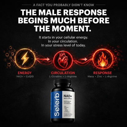 Men's NAD+ CoQ10 & Niacinamide Wellness Formula, 30 Capsules