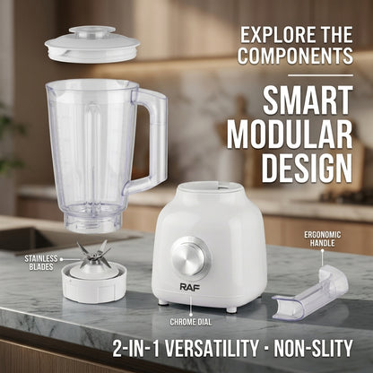 Portable Electric Juicer – Compact Plastic Tabletop Citrus & Fruit Juice Maker