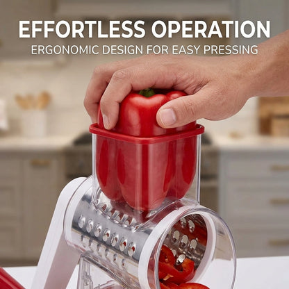 Stainless Steel Multifunction Vegetable Cutter – Handheld Food Slicer & Kitchen Chopper Tool