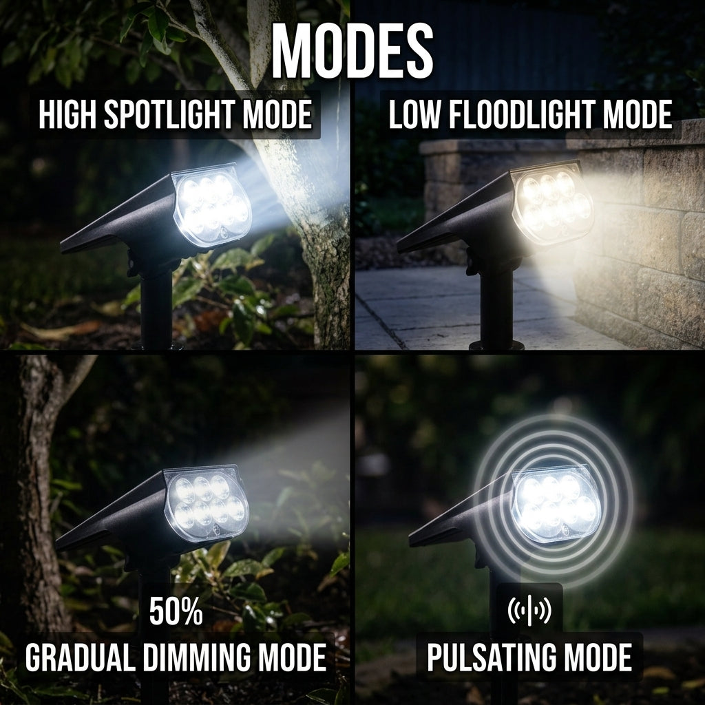 Waterproof Solar LED Landscape Light – IP65 Outdoor Garden, Porch, Fence & Stair Lighting