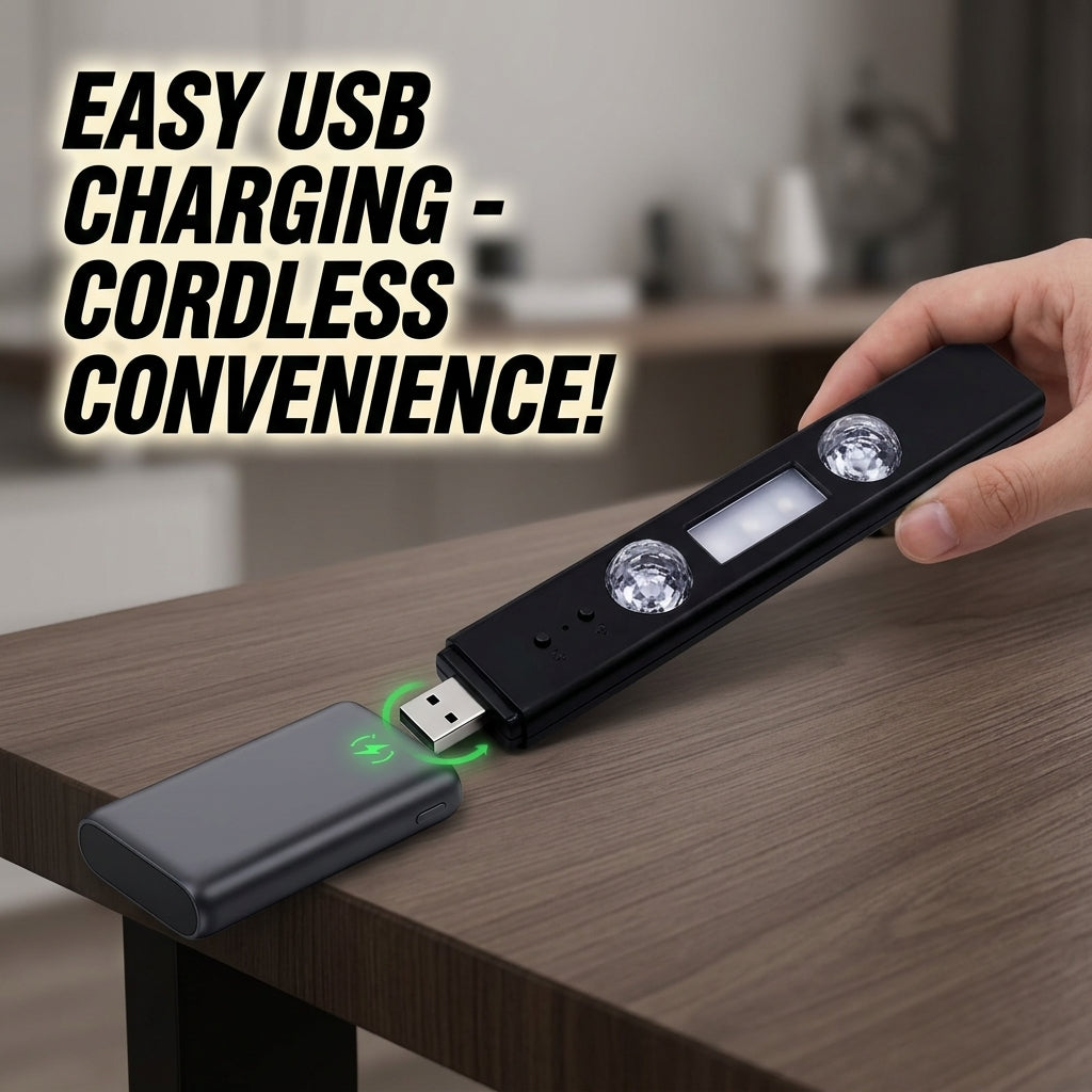 Car USB LED & Atmosphere Light – Wireless Colorful Voice-Activated Interior Ambient Light