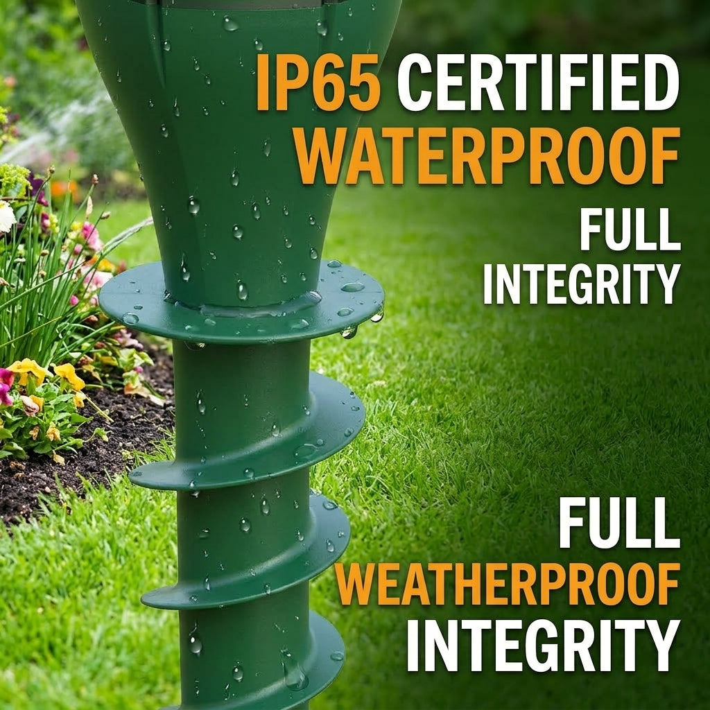 Solar Mole & Snake Repellent – IP65 Waterproof Garden Pest Control Stake