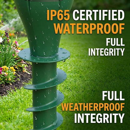 Solar Mole & Snake Repellent – IP65 Waterproof Garden Pest Control Stake