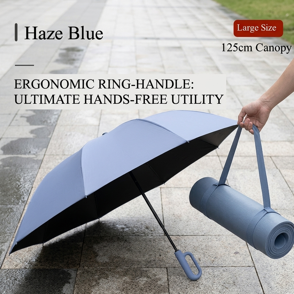 Automatic Large Umbrella – Oversized Canopy with Reinforced Frame, Thickened Fabric &amp; Dual-Use Design