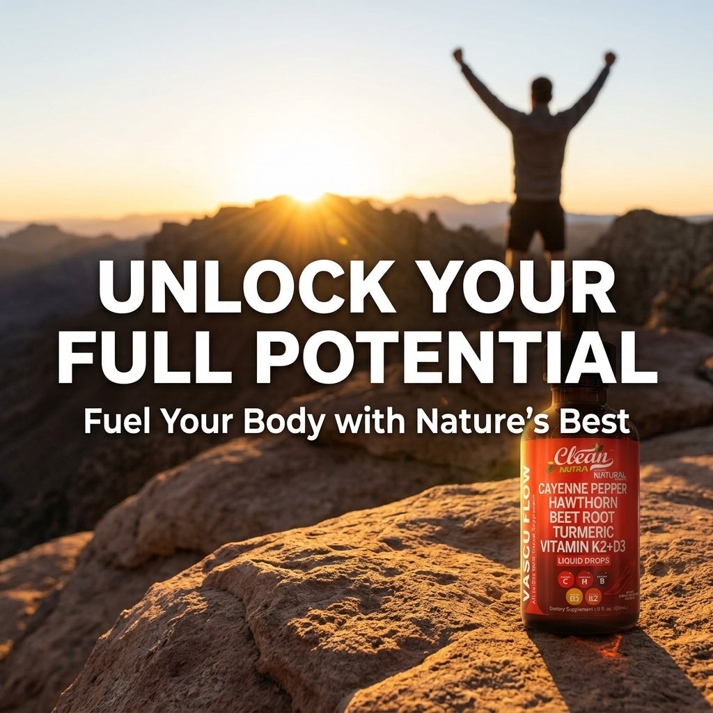 Liquid Drops with Hawthorn, Beet Root & Turmeric – Herbal Supplement with Vitamins D3 & K2