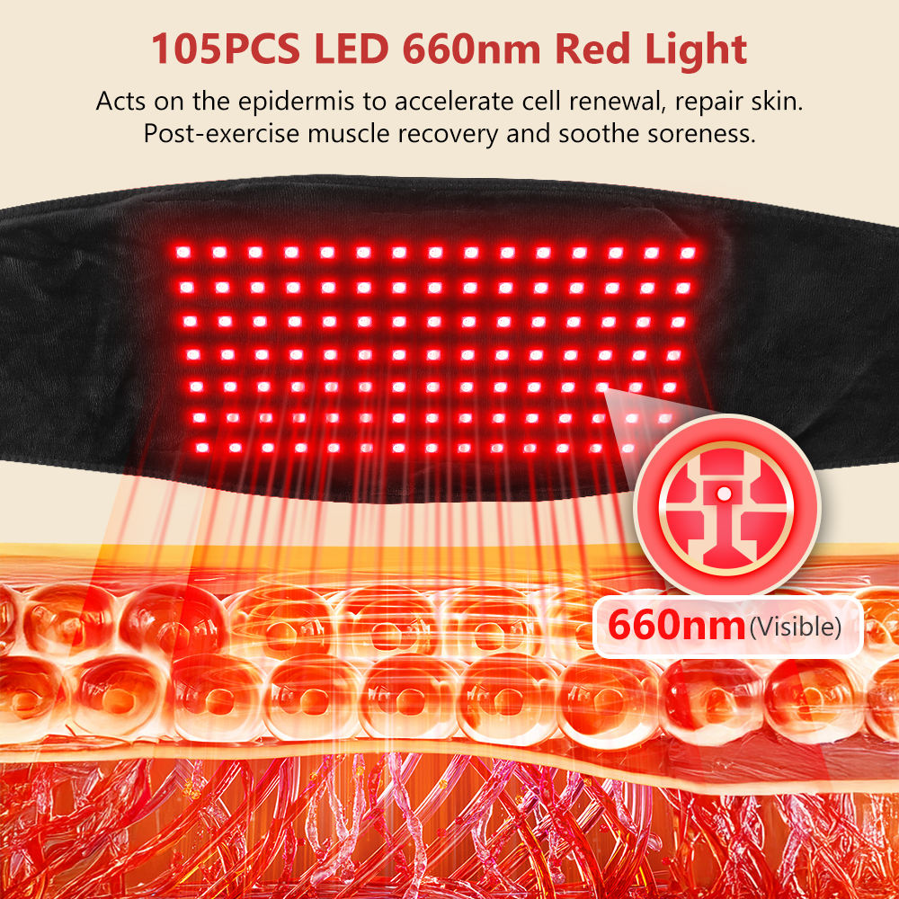 Therapy Waist Belt™ – 2-in-1 Heating & Red Light Therapy for Waist & Back