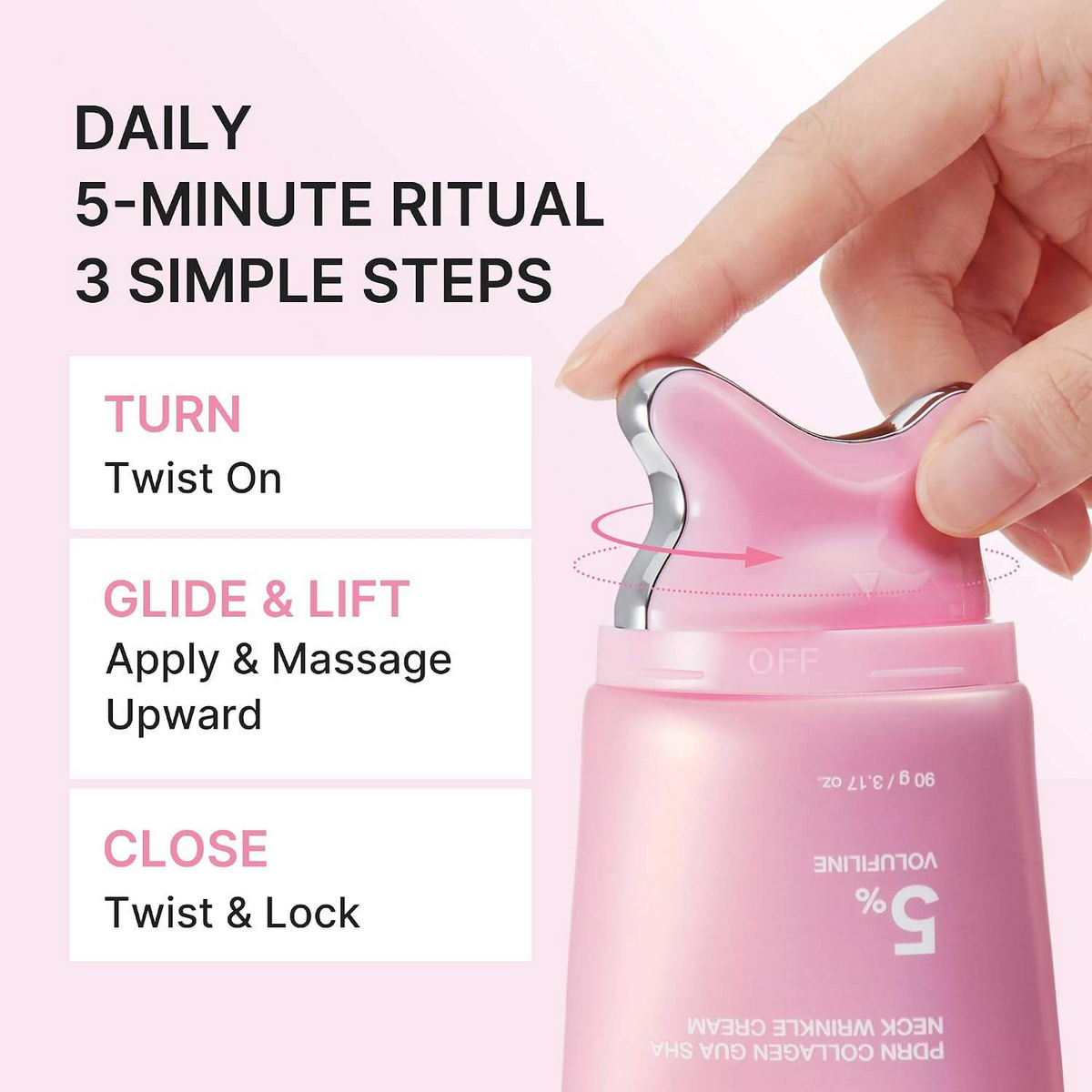Collagen Gua Sha Neck Cream – 5% Volufiline Firming & Contouring Care