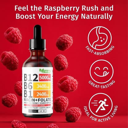 Vitamin B Complex Liquid Drops – B-Complex Herbal Supplement for Energy & Daily Wellness