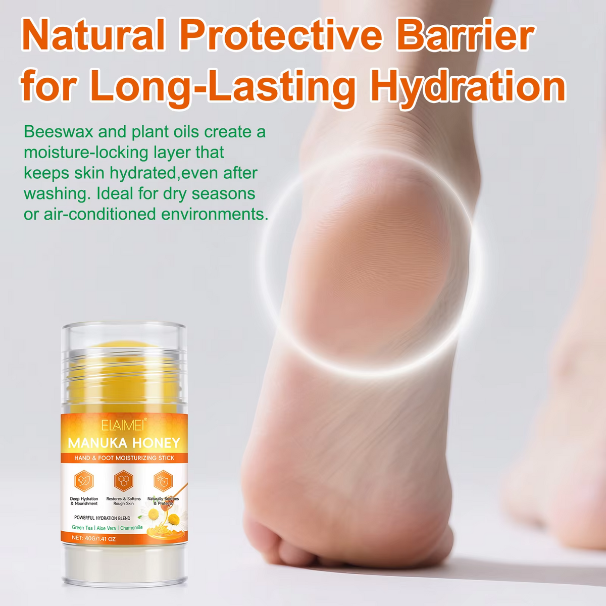 Deep Hydration Hand & Foot Balm Stick – Moisturizing Heel Care