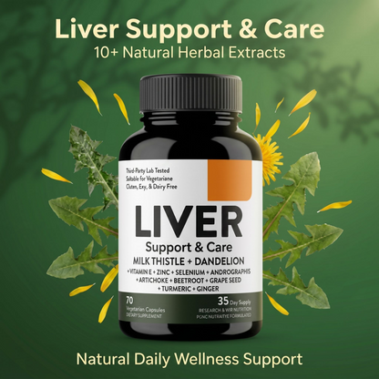 Milk Thistle & Dandelion Cleanse Capsules – Plant-Based Herbal Supplement